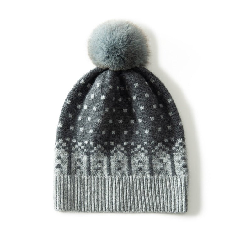 100% Cashmere Hat for Women Luxury Real Cashmere hat for Winter