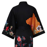 100% Floral Nature - inspired Prints Silk Kimono Robe