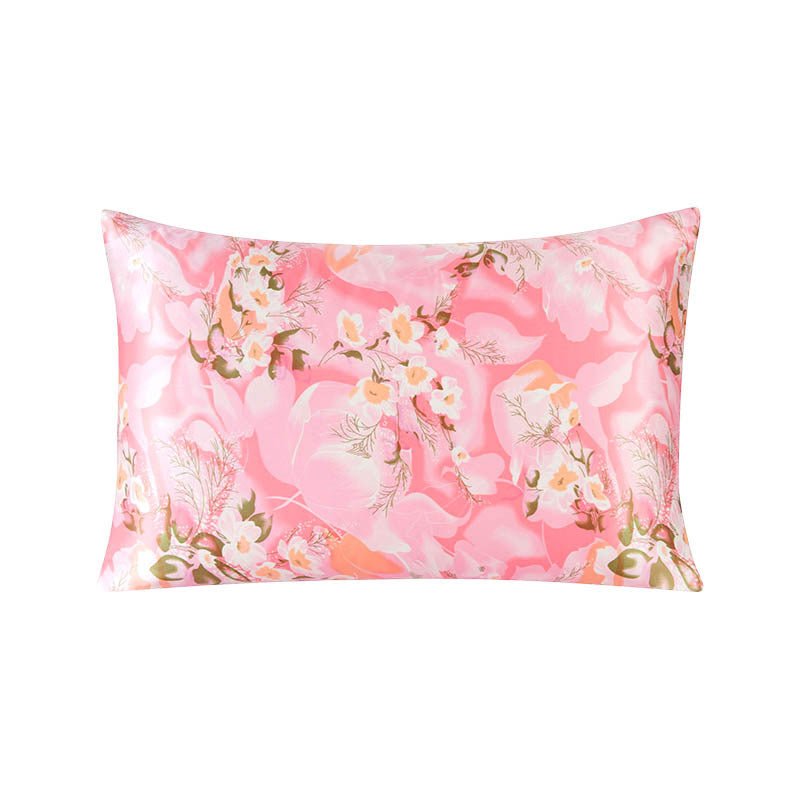 19 Momme Housewife Silk Pillowcase Hidden Zipper Assorted Floral Prints