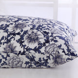 19 Momme Housewife Silk Pillowcase Hidden Zipper Floral Print Silk Pillowcases