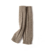 Cashmere Knit Fingerless Mittens for Women Arm Warmers Oversleeve Gloves