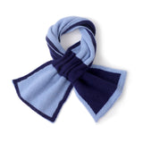 Cashmere Knot Scarf with Contrast Trim Double - Tone Cashmere Neck Wrap