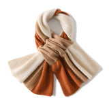 Cashmere Scarf Crossed Cashmere Neck Warmer Mixed Cashmere Neckerchief