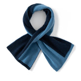 Color Contrast Pure Cashmere Scarf for Women Cashmere Crossover Scarf