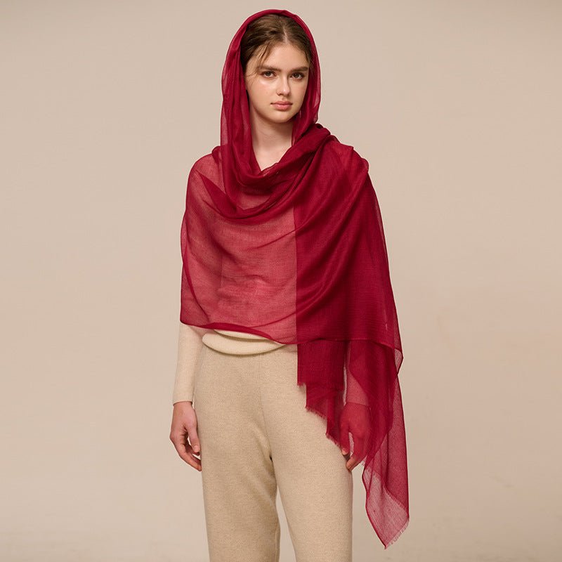 Featherlight Cashmere Scarf Oversized Cashmere Shawl Sheer Cashmere Wrap All Seasons