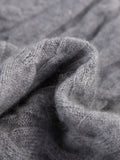 Kids Polka Dot Cashmere Sweater Contrast Zip Collar Cashmere Pullover Grey 90