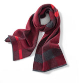 Long Cashmere Scarf Cashmere Checked Scarf Plaid Cashmere Wrap