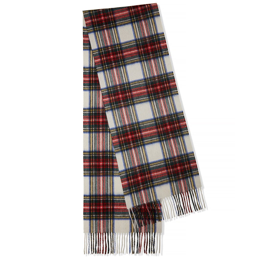 Long Cashmere Scarf with Tassel Plaid Cashmere Warps Multi Styles Winter Gifts