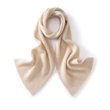 Long Ribbed Cashmere Scarf Unisex Cashmere Shawl Cashmere Wrap