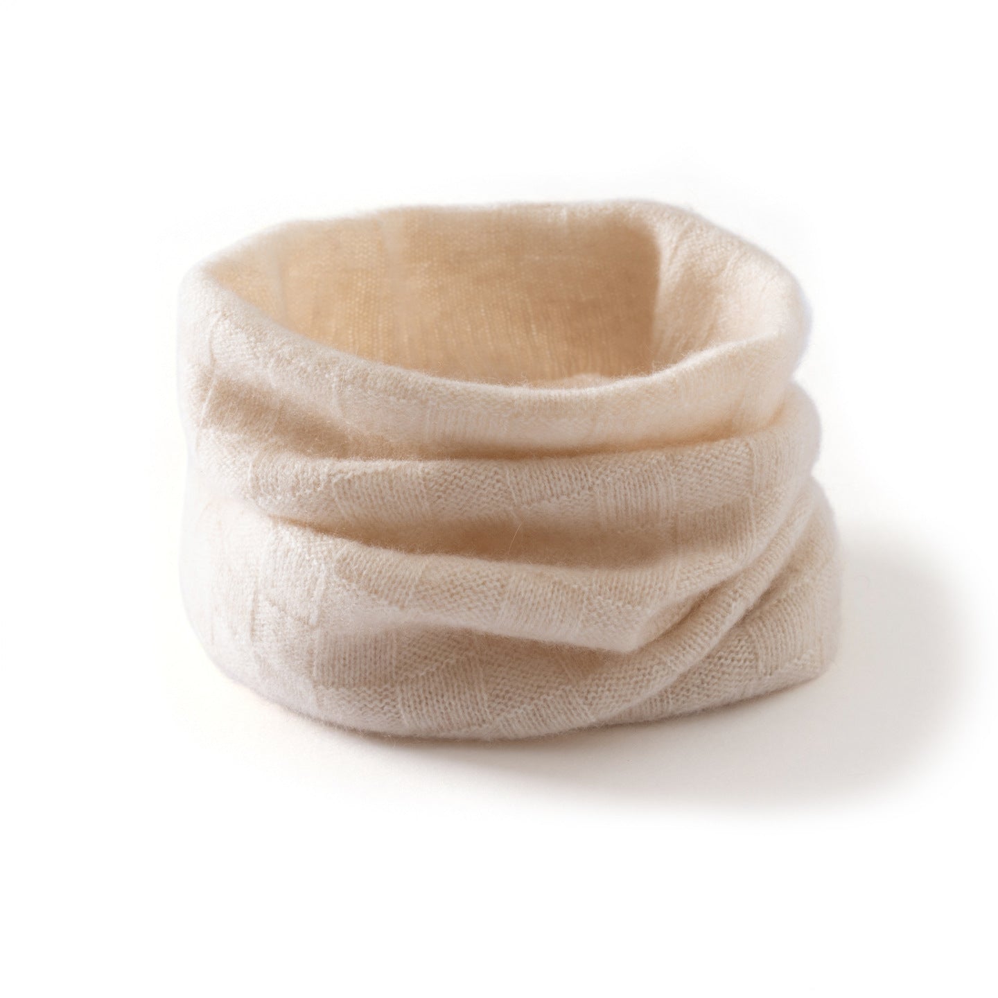 Pure Cashmere Knitted Neck Warmer Scarf Cashmere Neck Gaiter