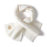 Pure Cashmere Scarf Cashmere Neck Warmer with Embroidered Flower