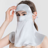 Full Coverage Silk Face Mask Sensitive Silk Full Face Anti - uv Masks