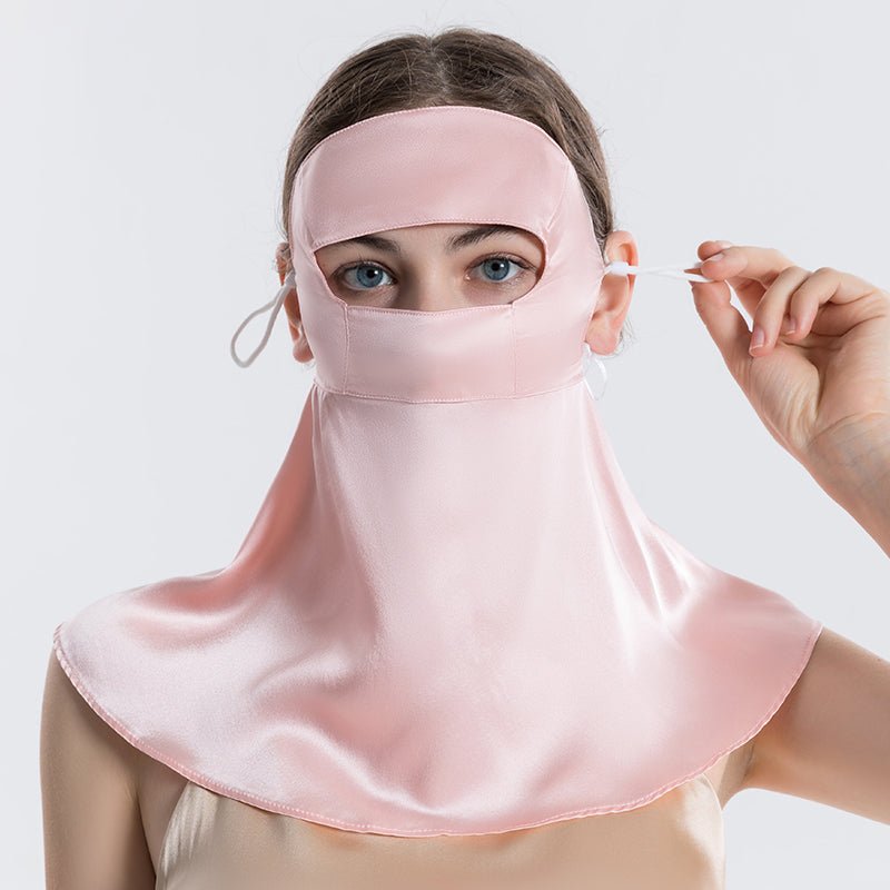 Full Coverage Silk Face Mask Sensitive Silk Full Face Anti - uv Masks