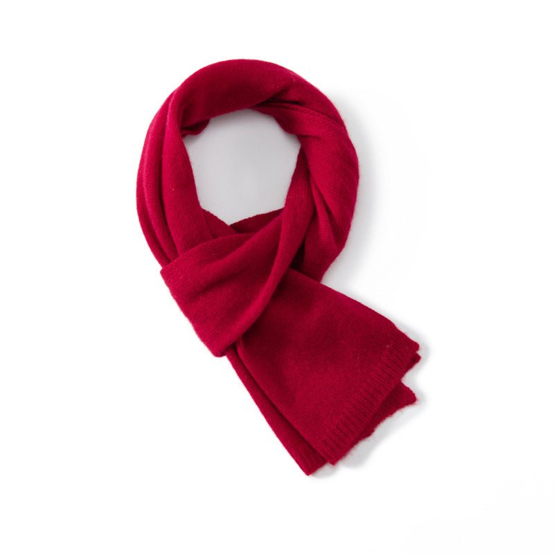 Short 100% Cashmere Scarf for Women, Men, and Children