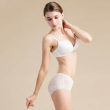 Silk knitted underwear women's lace shorts mulberry silk sexy and comfortable low - waist boxers