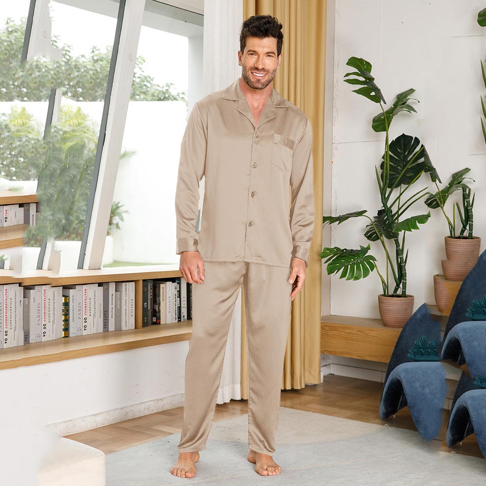 Silk Pajamas for Men 100% Real Silk Pajamas Set