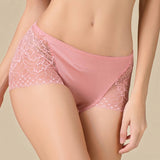 Silk panties women's lace seamless mulberry silk knitted boxer briefs
