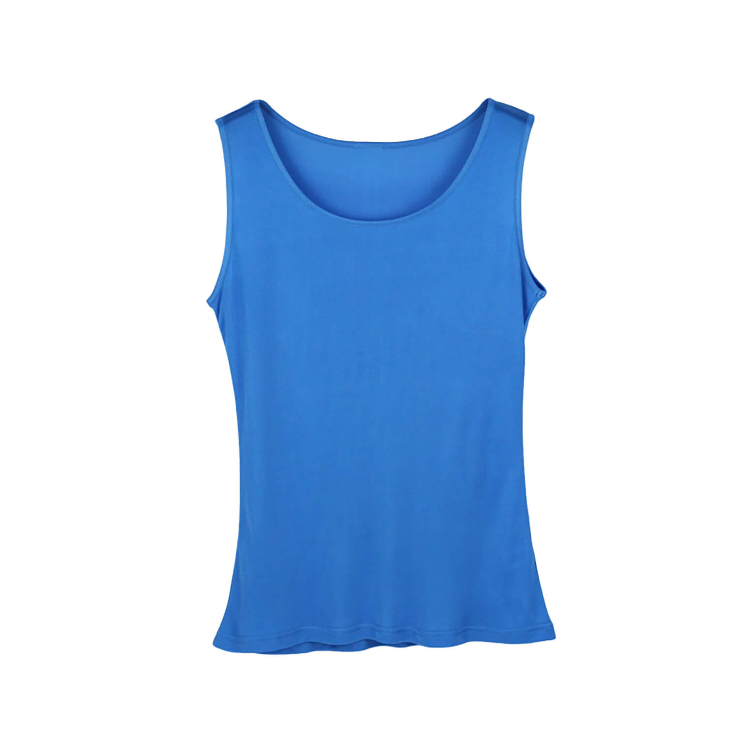 Silk Vest Mulberry Silk Sleeveless Bottoming Shirt Women's Top Light Blue XS