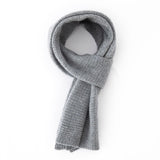 Unisex Long Cashmere Scarf for Fall Winter Cashmere Waffle Knit Scarf