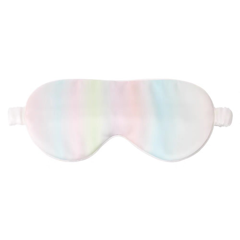 Unisex Silk Eye Mask with Cat Illustration Double Sided Silk Sleep Mask