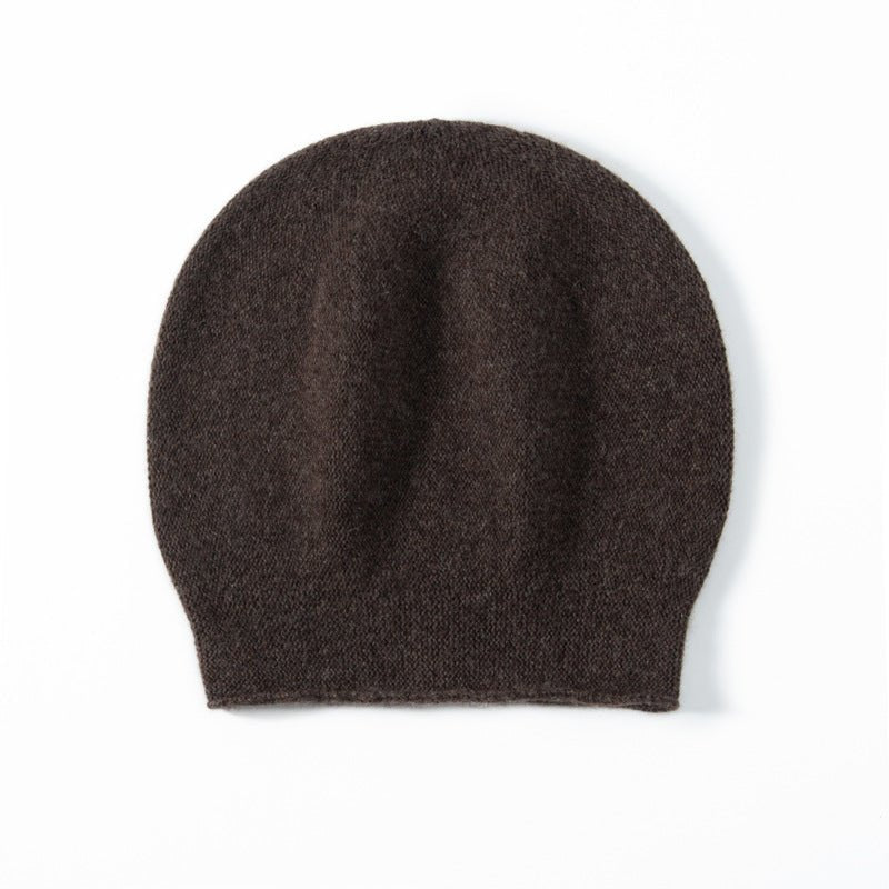 Unisex Warm Winter Hat Cashmere Beanie Hat Cashmere Double - Layered Ski Cap