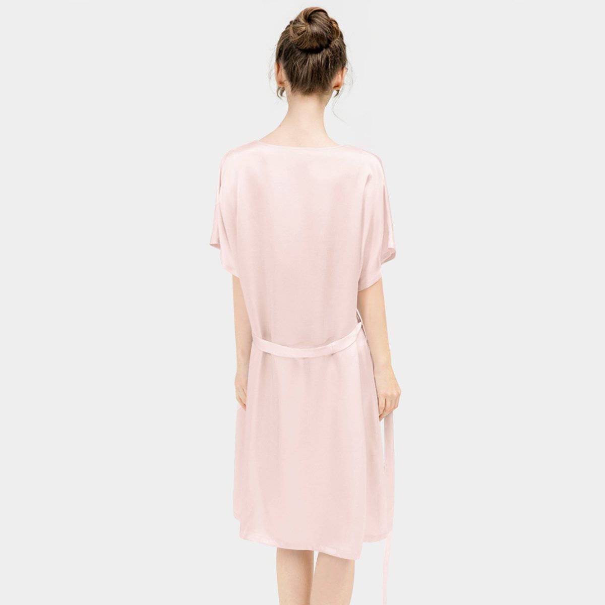 Women Pure Silk Nightdress V Neck 100% Silk Sleepwear