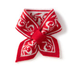 Womens Bow Knot Cashmere Scarf Soft Knit Small Cashmere Neck Wrap