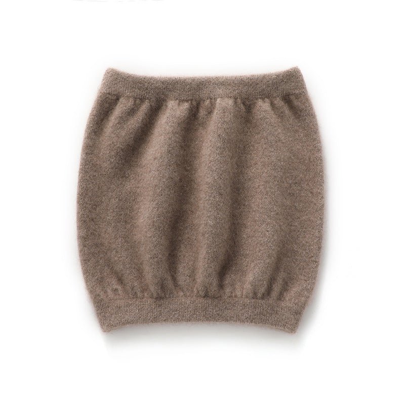 Womens Pure Cashmere Knit Belly Warmer Cashmere Belly Wrap for Winter