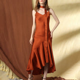 Womens Sexy Silk Dress Wedding Evening Formal Dresses