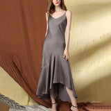 Womens Sexy Silk Dress Wedding Evening Formal Dresses