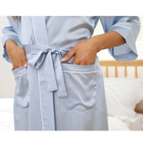 Womens Silk Bobes Silk Dressing Gown 100% Silk Bathrobe