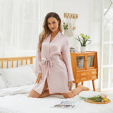 Womens Silk Robes 100% Mulberry Pure Silk Robe For Bridesmaids
