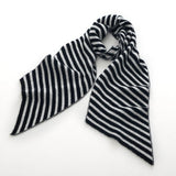 Womens Striped Cashmere Scarf Cashmere Knit Wrap Diagonal Stripe