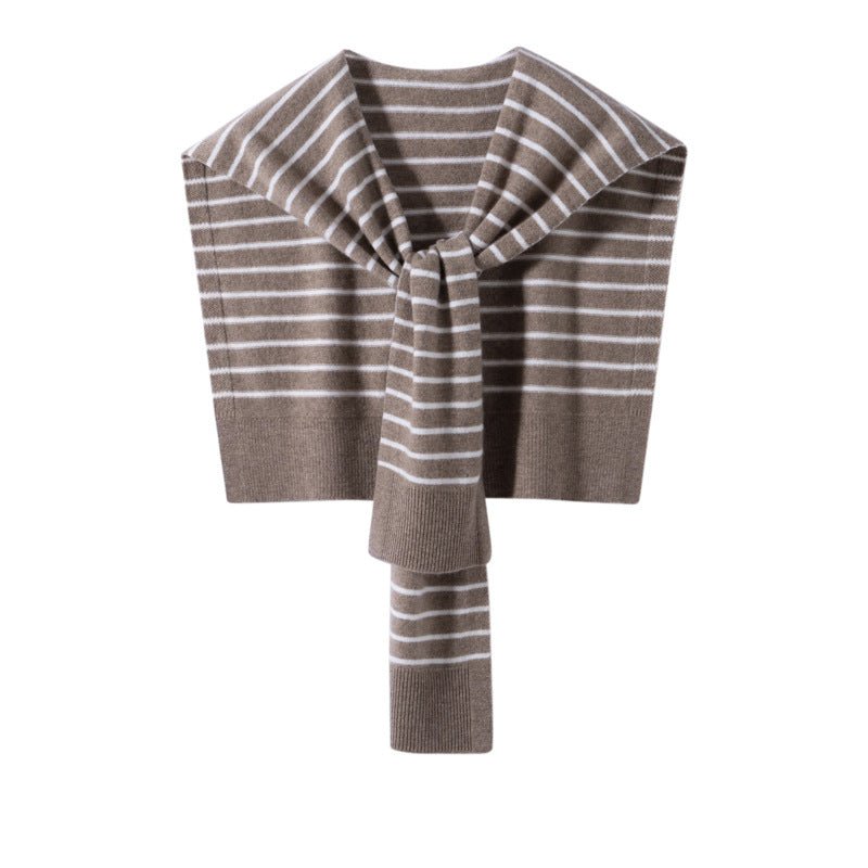 Womens Striped Pashmina Shawls and Wraps Cashmere Shoulder Cape