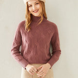 Womens Turtle Neck Cashmere Sweater Cashmere Knitted Pullover