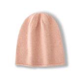 100% Cashmere Beanie Hat Cashmere Double - Layered Ski Cap for Winter