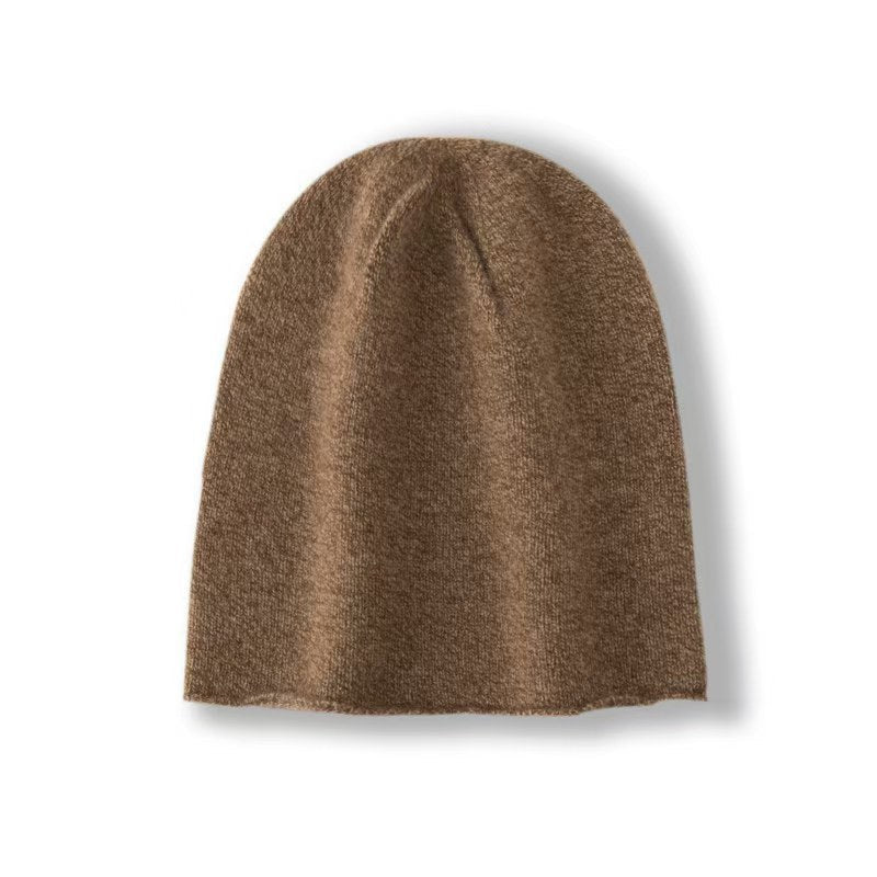 100% Cashmere Beanie Hat Cashmere Double - Layered Ski Cap for Winter