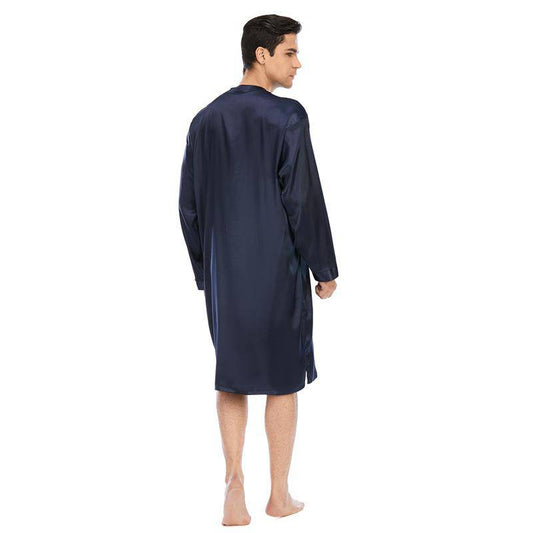 19 Momme Mens Silk Nightshirt Silk Nightwear -  slipintosoft