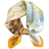 100% Mulberry Silk Head Scarf Women's Fashion Square Neck Silk Scarfs - slipintosoft