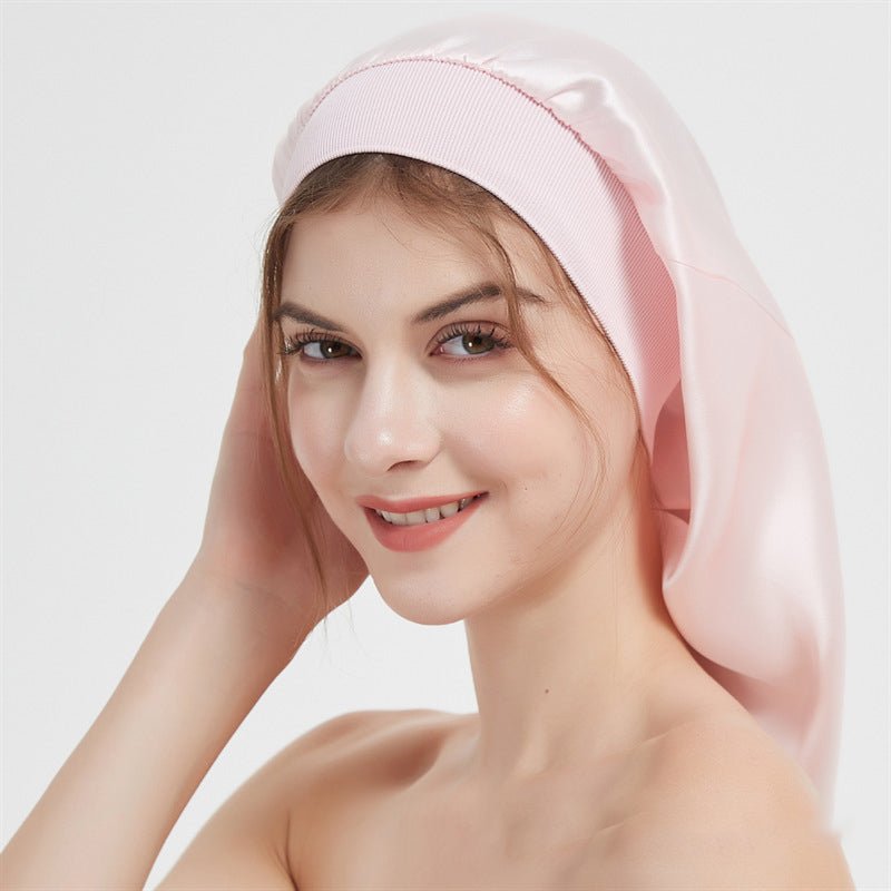 19 Momme Women Elegant Silk Bonnet For Hair Sleep Caps - slipintosoft