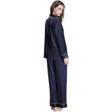 Women's Affordable Silk Pajamas Set Button Down Mulberry Silk Sleepwear - slipintosoft