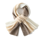 Cashmere Scarf Crossed Cashmere Neck Warmer Mixed Colors Cashmere Neckerchief - slipintosoft