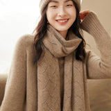 Cashmere Scarf For Women Cut-out Cashmere Wrap Scarf - slipintosoft