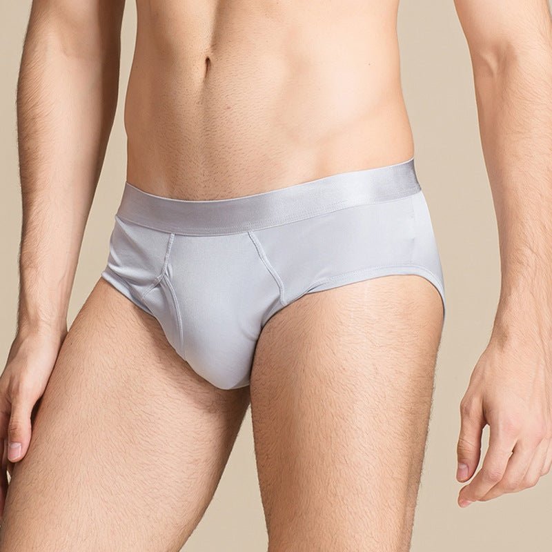 Classic Mens Briefs Sexy Silk Triangle Boxer - slipintosoft