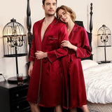 Par Silk Robes Herr & Womens Mulberry 100% Silk Matching Robe