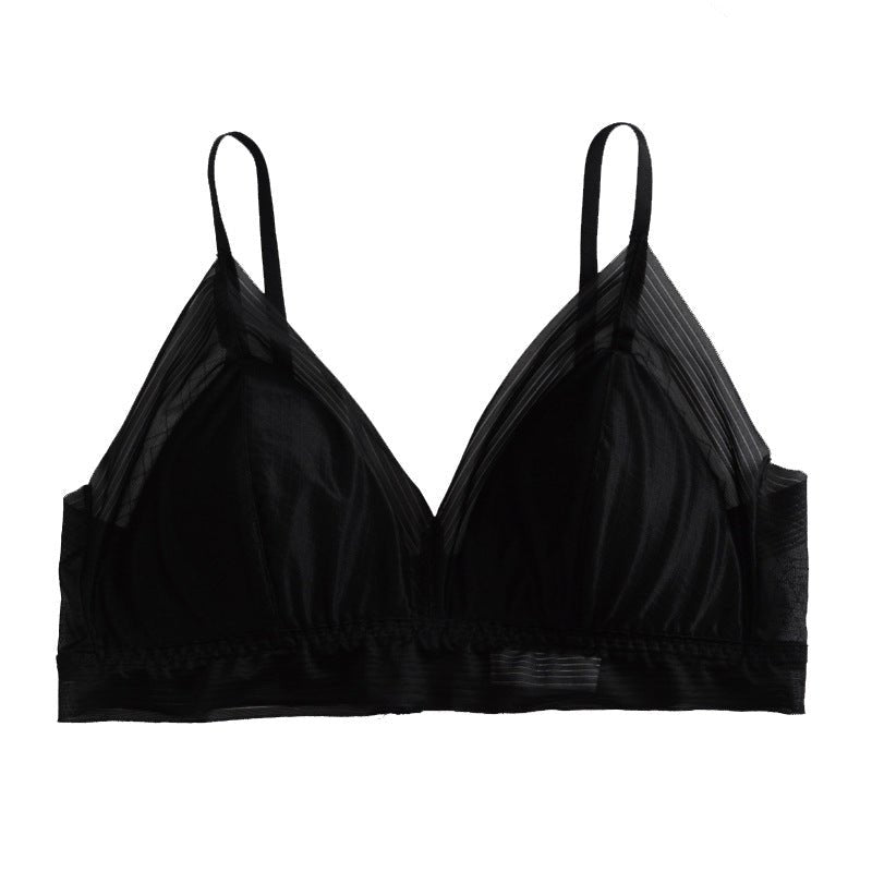 Elegant Wireless Silk Bralette - slipintosoft