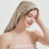 Elegant Women Silk Bonnet Long Silk Sleep Caps For Hair