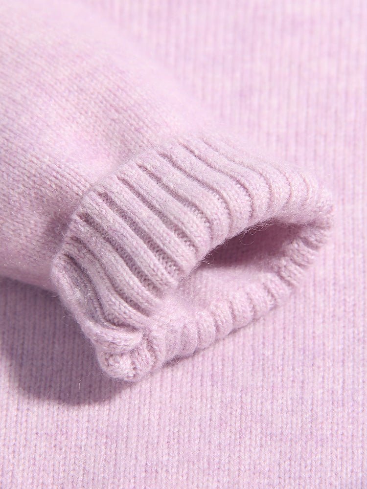 Girls Cashmere Sweater 3D Strawberry Embellishments Cashmere Pullover