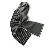 Houndstooth Cashmere Scarf Classic Soft Winter Cashmere Scarves 3 Colors - slipintosoft