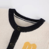 Kids Cashmere Cardigan Toy Car Traffic Knit Design Cashmere Sweater